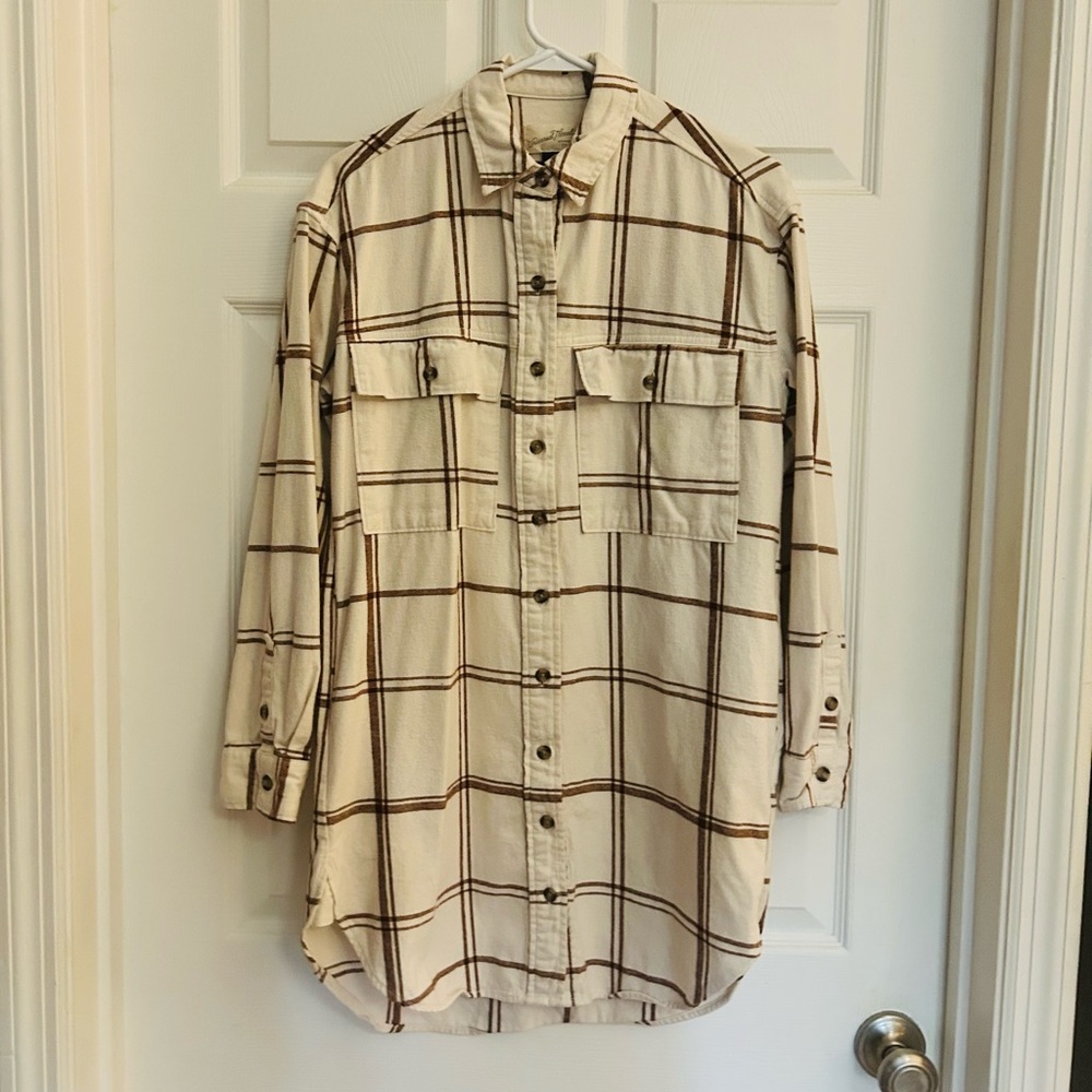 Universal Thread Plaid Dress - Button Down